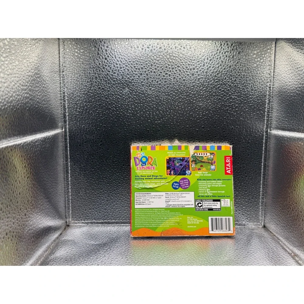 Dora the Explorer Animal Adventures PC CD-ROM Atari Nick Jr Game 2003